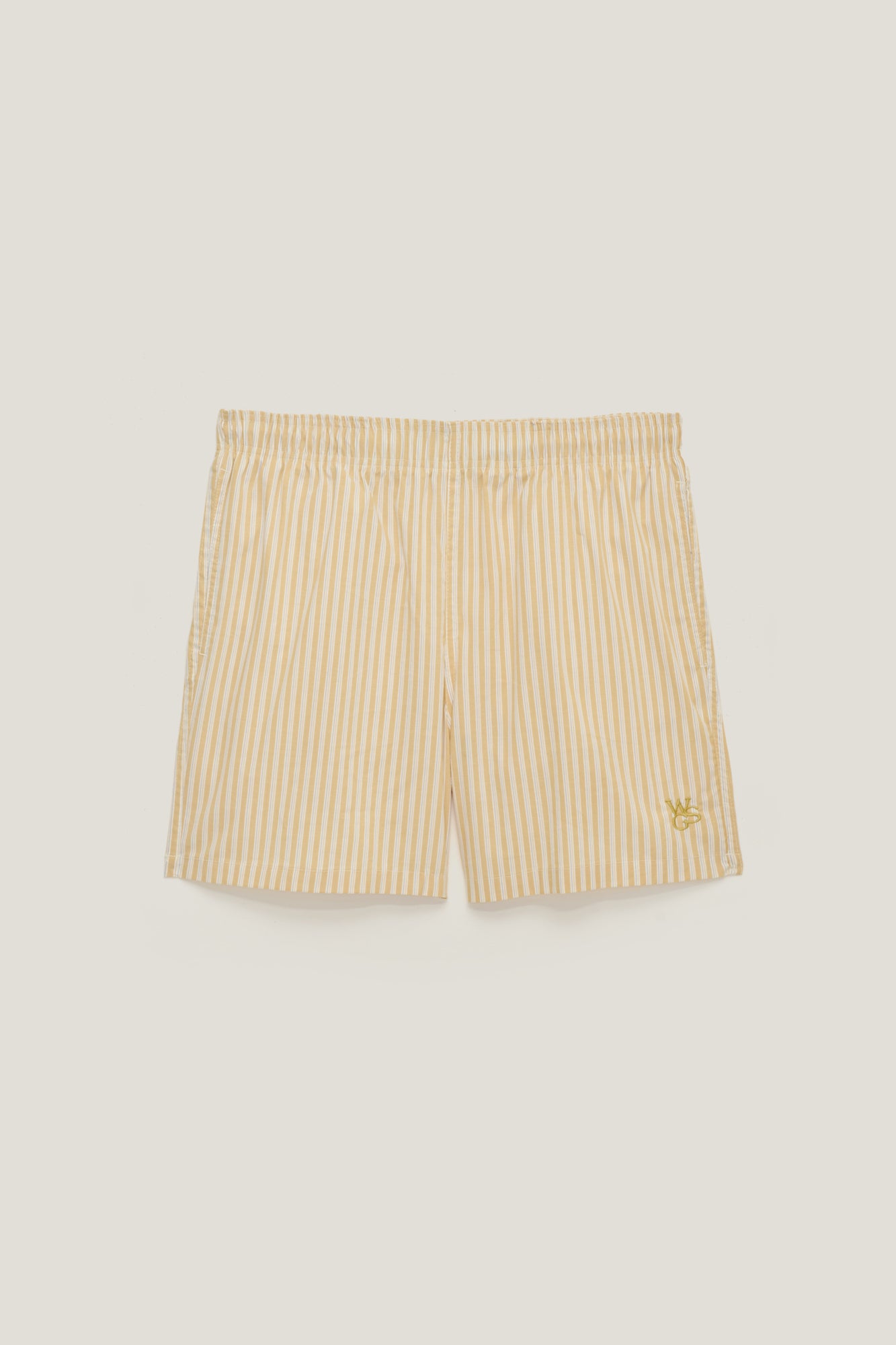 Boxer Short - Listrado Amarelo e Branco