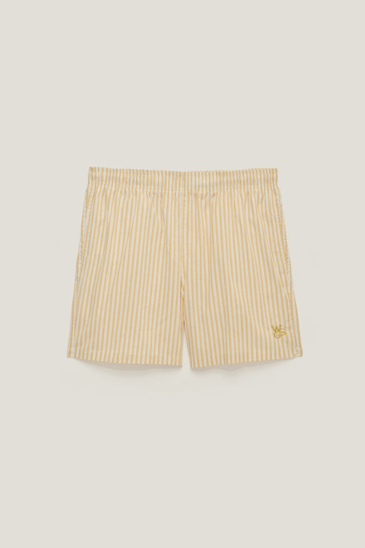 Boxer Short - Listrado Amarelo e Branco