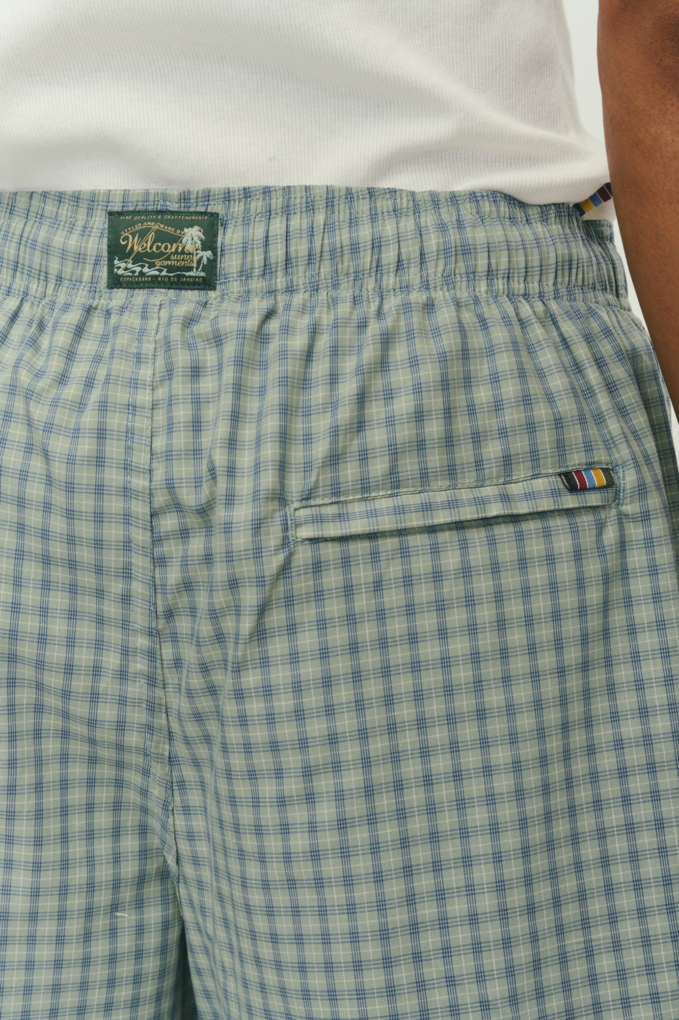 Boxer Short - Xadrez Verde e Azul