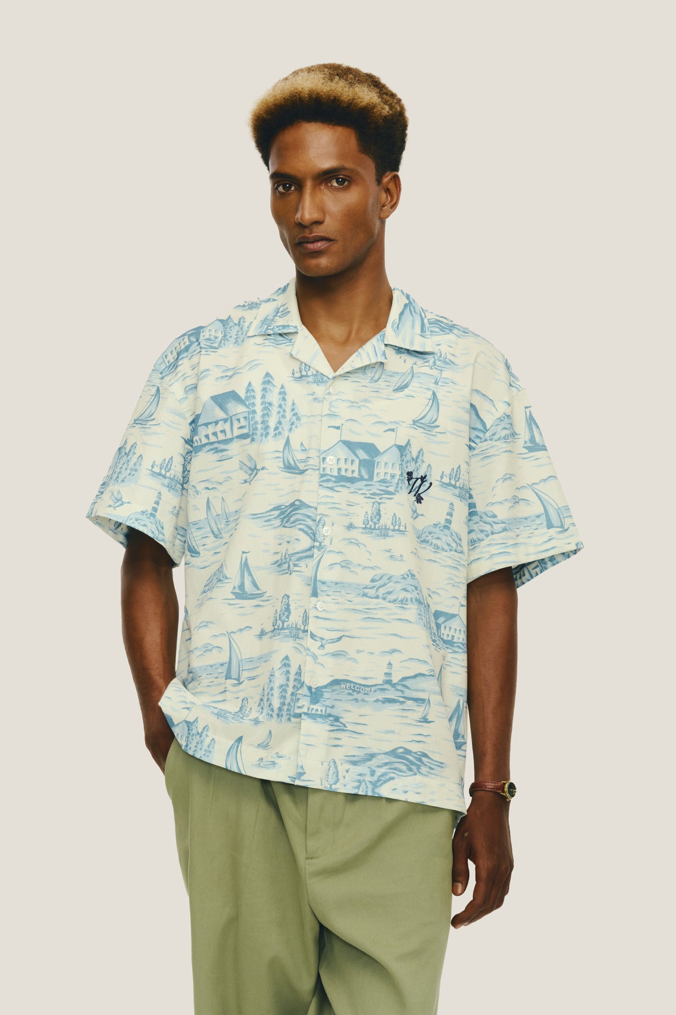 Camisa Sailor - Azul