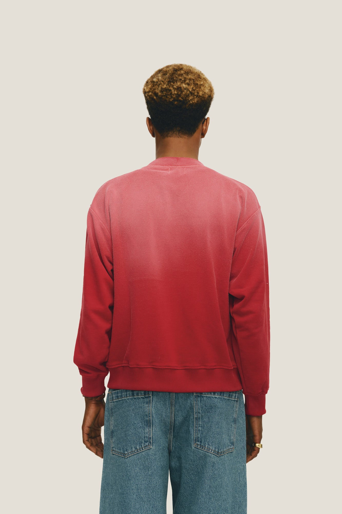 Moletom Crewneck - Sun Faded Vermelho