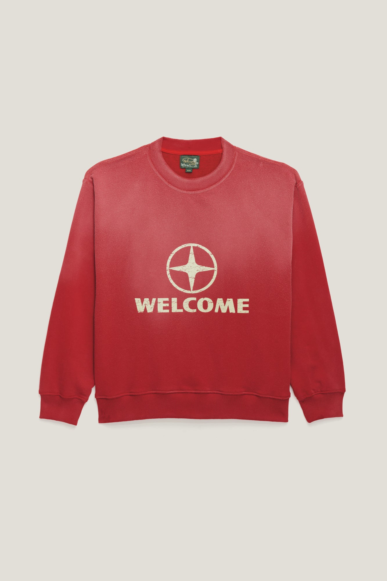 Moletom Crewneck - Sun Faded Vermelho