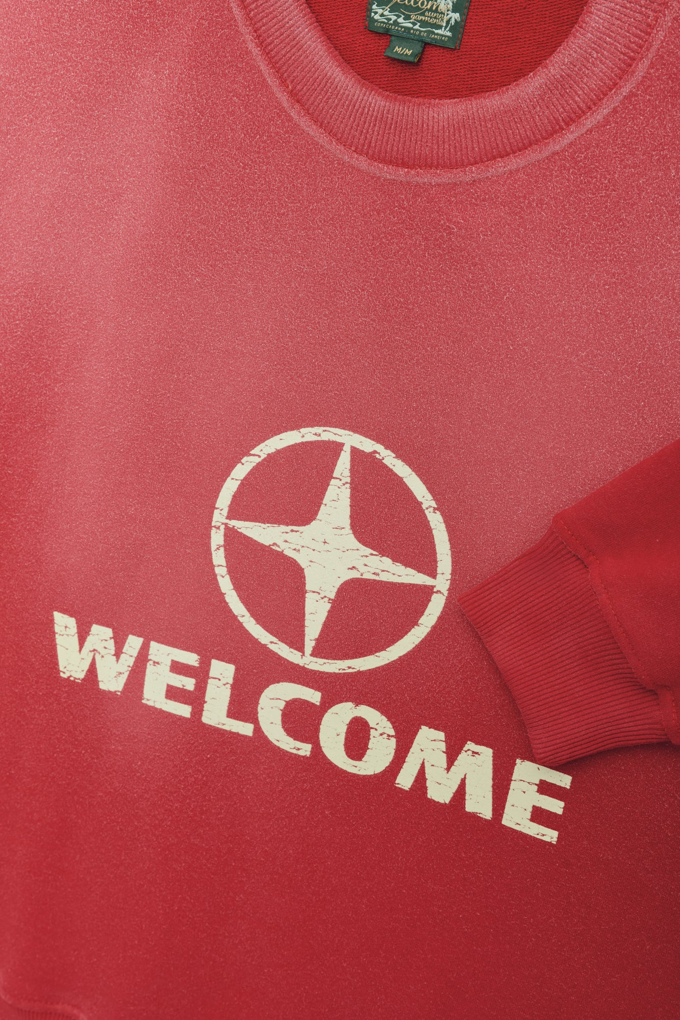 Moletom Crewneck - Sun Faded Vermelho