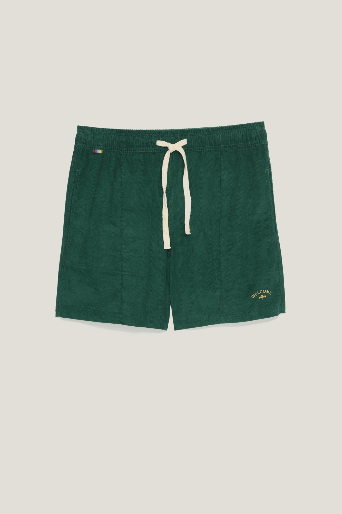 Short Elastico Veludo - Verde Escuro