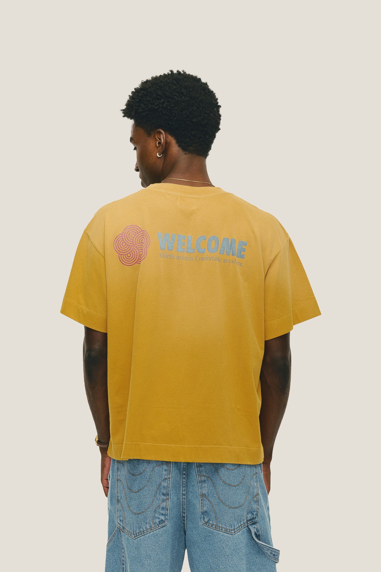 T-shirt Sun Faded - Honey Mustard