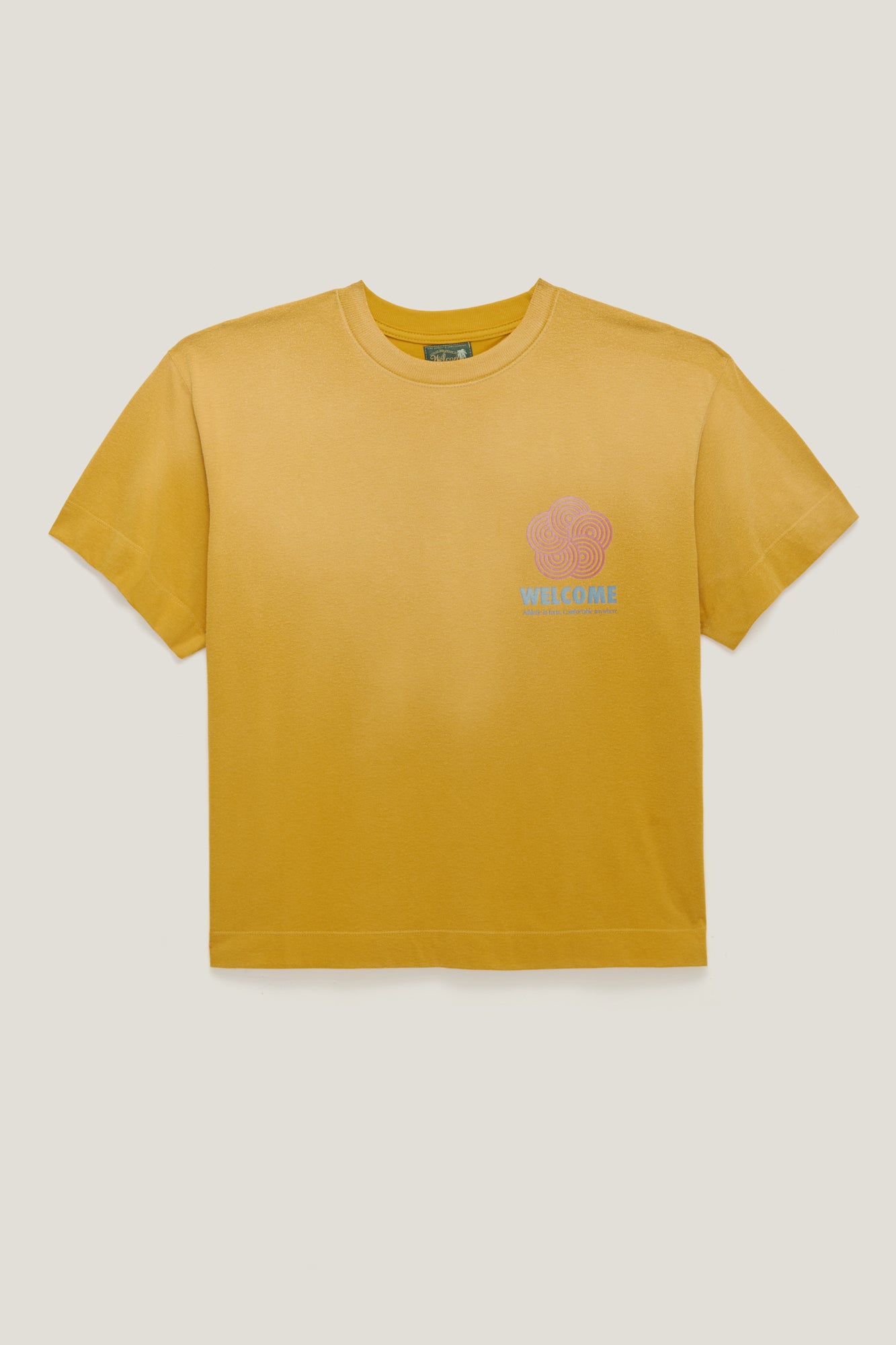 T-shirt Sun Faded - Honey Mustard