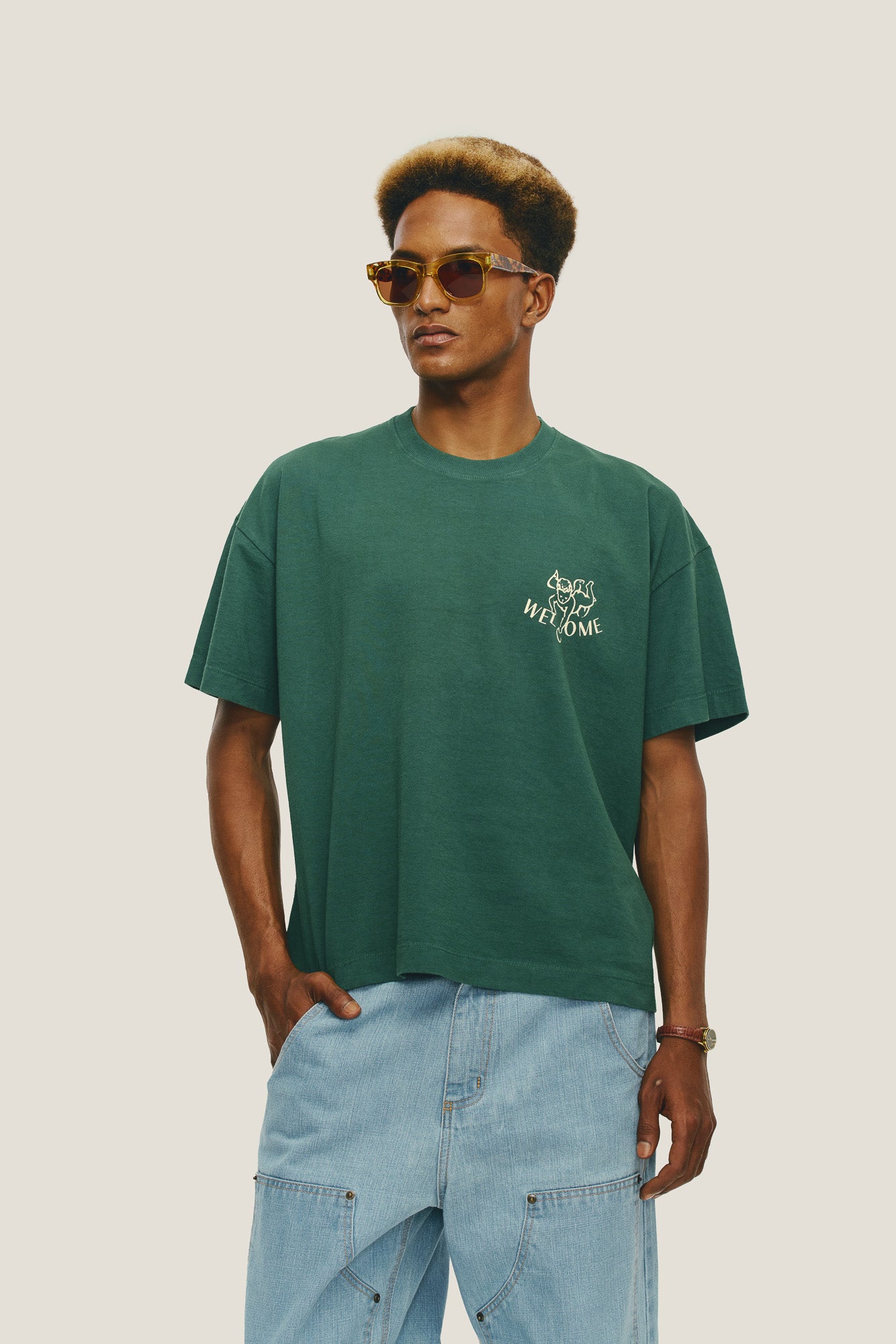 T-shirt Querubim - Verde