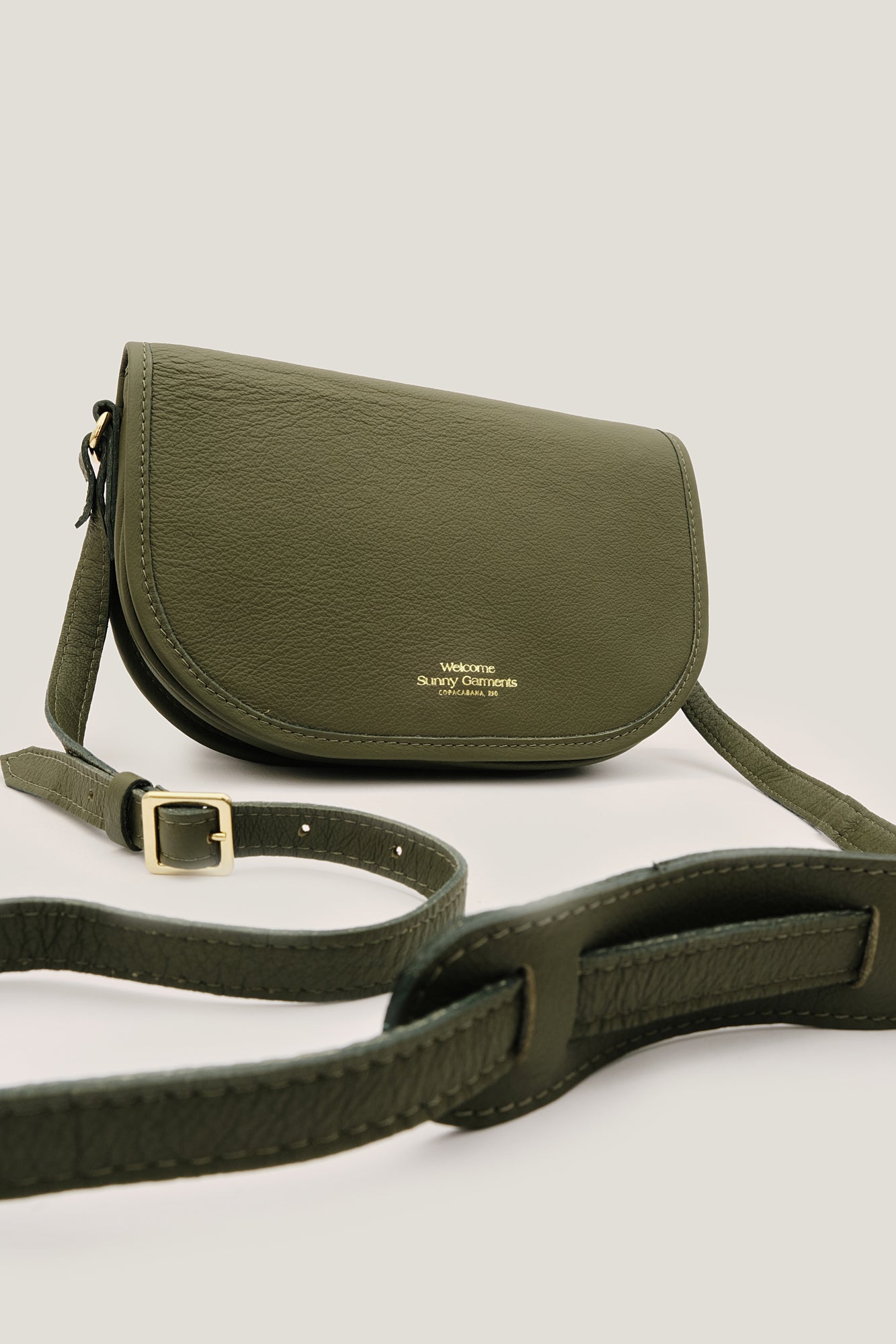 Bolsa de Couro Half Moon - Verde