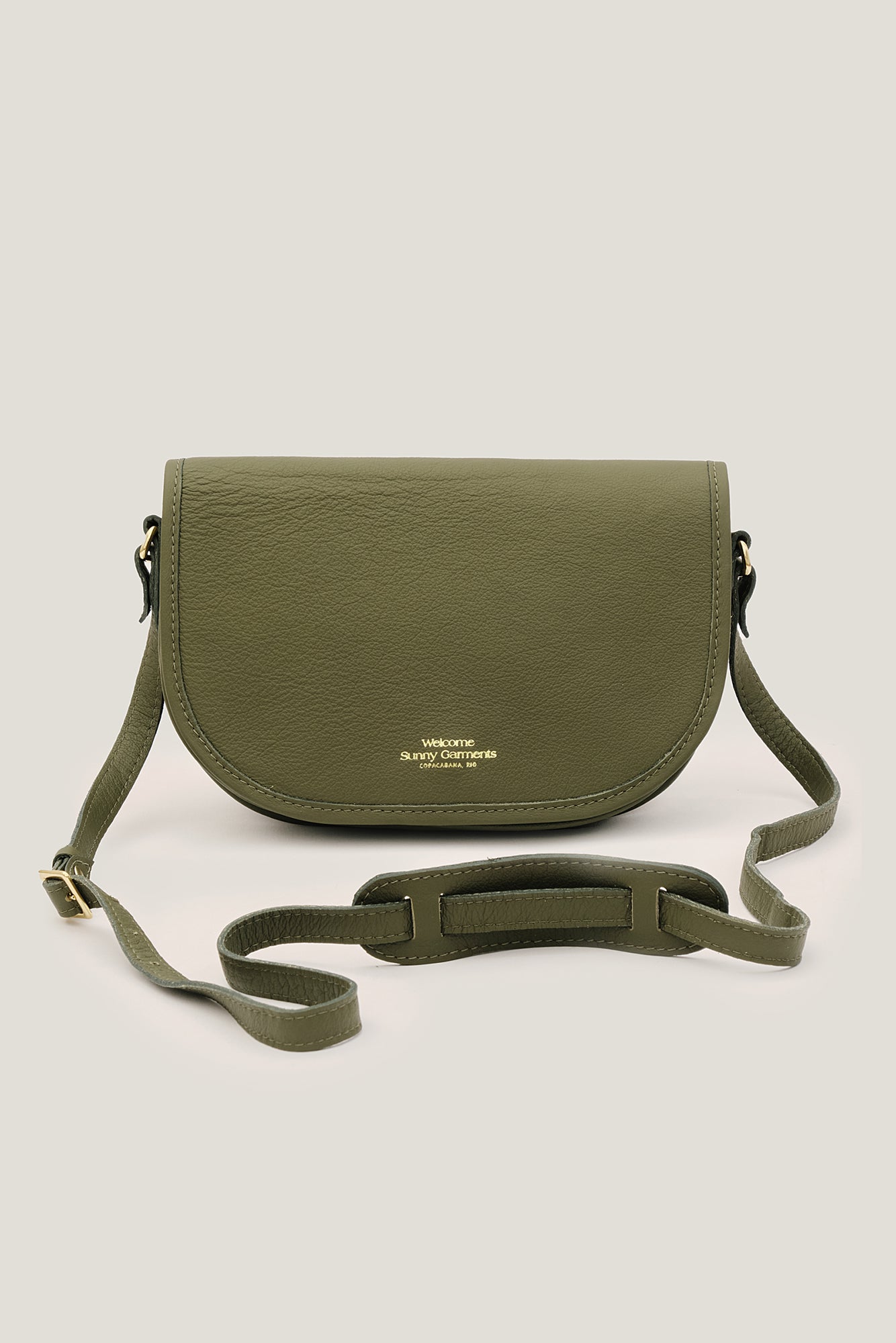 Bolsa de Couro Half Moon - Verde